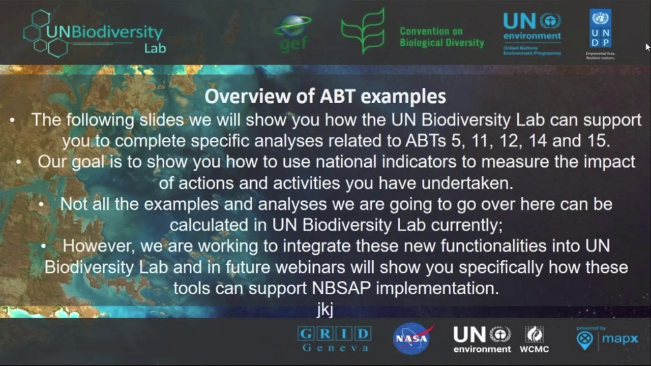 6NR Technical Series - UN Biodiversity Lab #2: Using Spatial Data and Maps