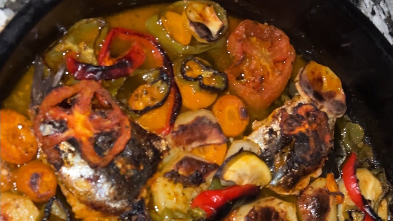 طاوة السردين بالخضر في الفرن😋