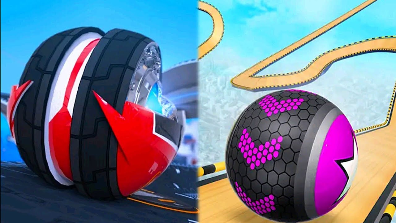 GYRO BALLS vs SKY ROLLING BALLS GOING RUN 3D 🌈 Gyrosphere Evolution 💥 Nafxitrix Gaming Game 27