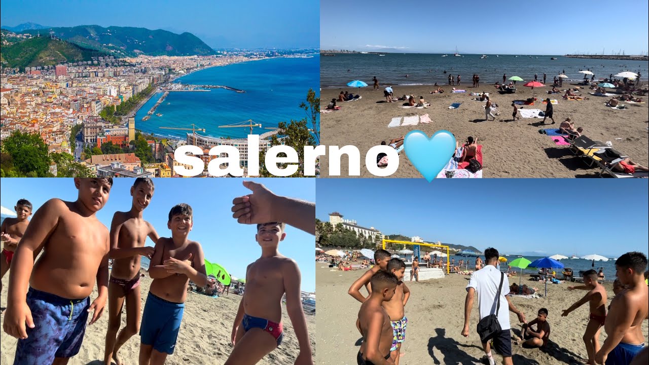 Volging on plage salerno mer Italy 🇮🇹😍