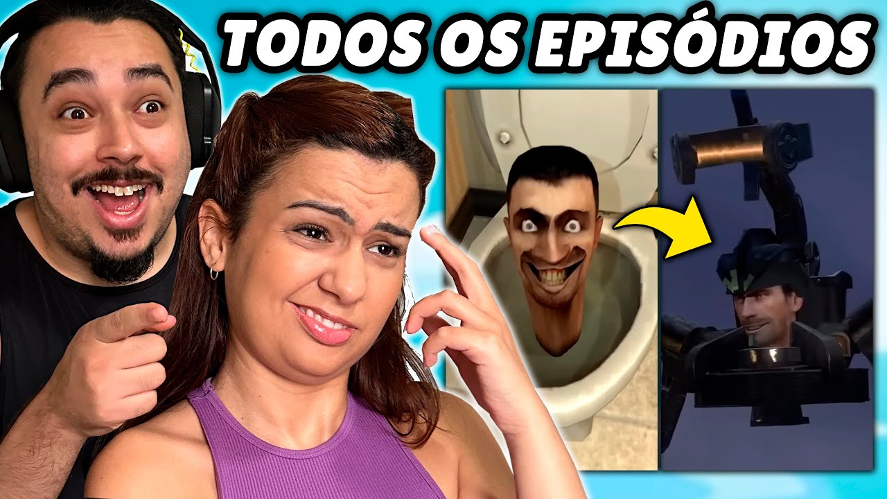 MINHA AMIGA REAGINDO A 1 HORA DE SKIBIDI TOILET!! (TODOS OS EPISÓDIOS - REACT)