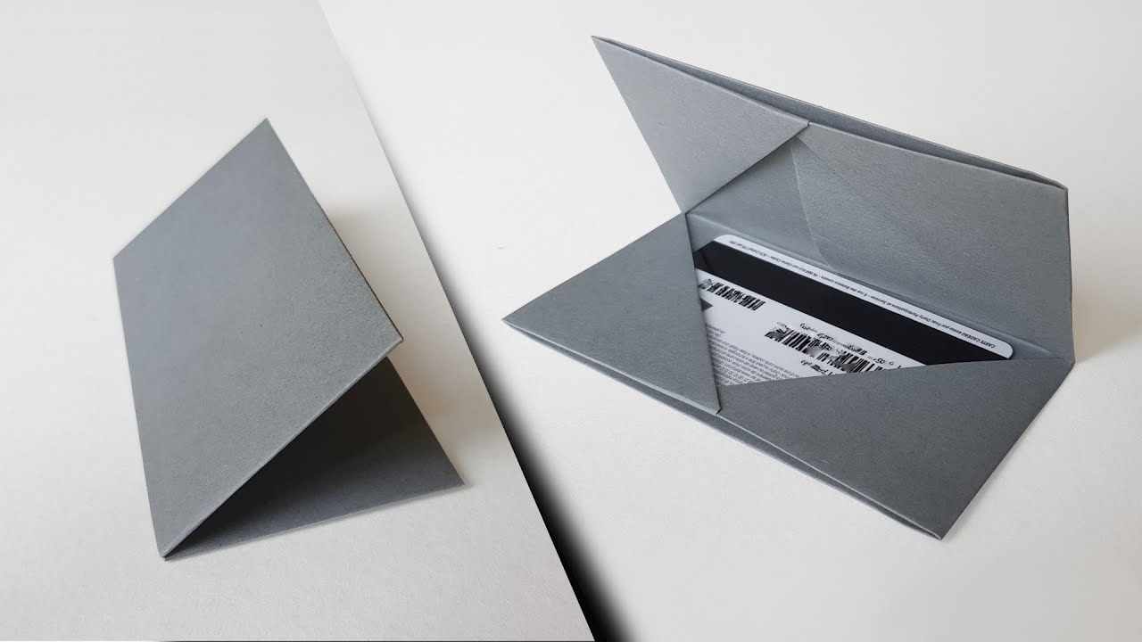 Comment faire un PORTE CARTES en PAPIER