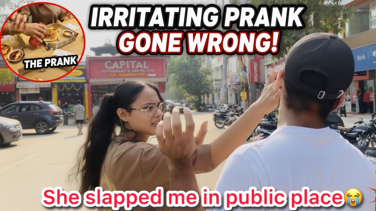 Irritating her until she cries😭 || She slapped me in public place😡