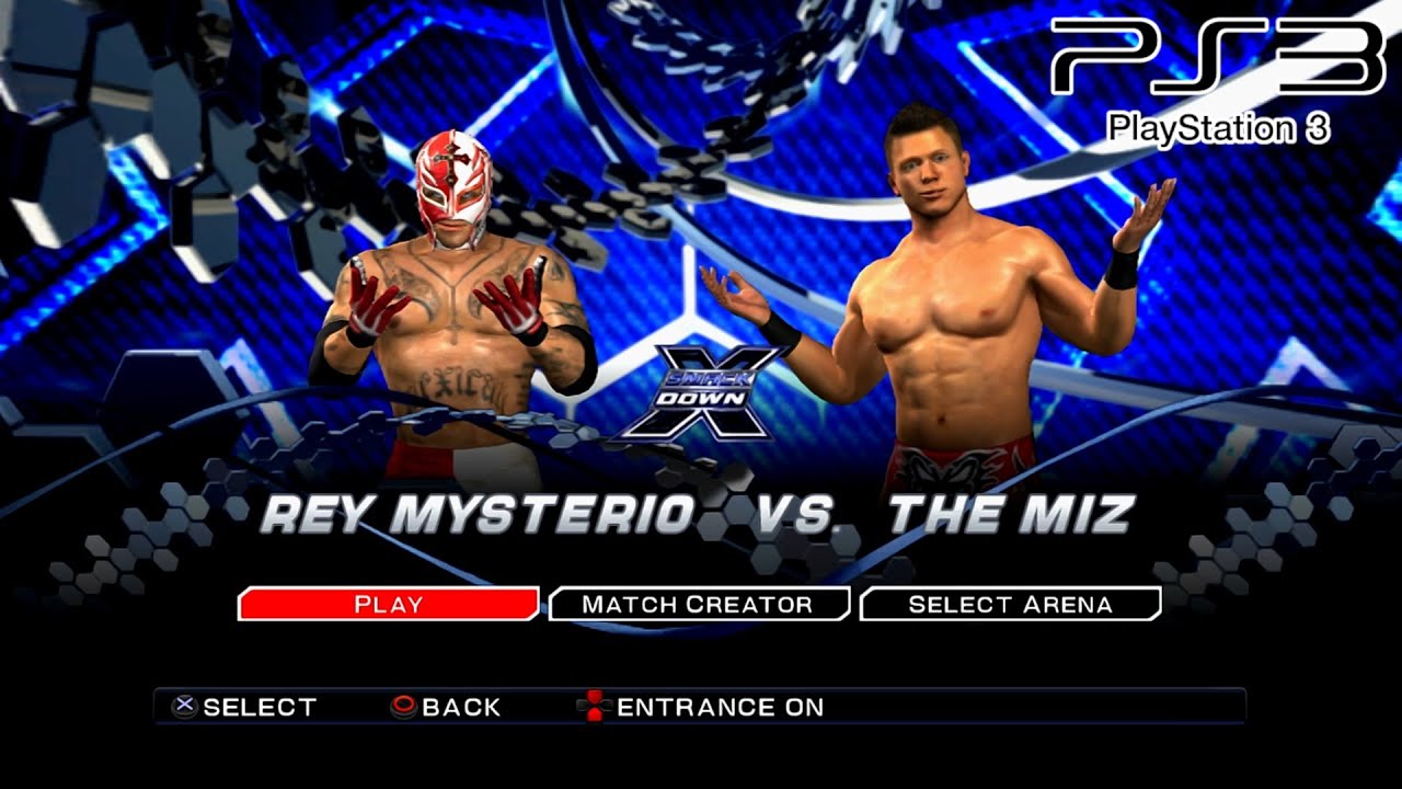 WWE SmackDown VS Raw 2011 PS3 - Rey Mysterio VS The Miz [2K][mClassic]