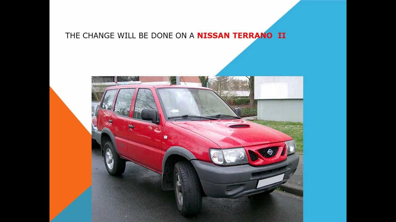 How to replace the air cabin filter   dust pollen filter on a Nissan Terrano II