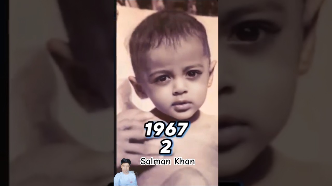 SALMAN KHAN Age Transformation (1965-2024) | Salman Now & then | old photo #salmankhan