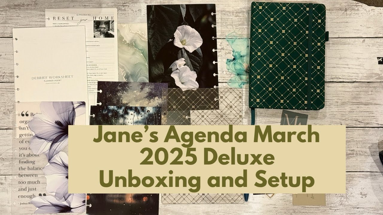 Unboxing and setup of Jane’s Agenda March 2025 Deluxe Subscription Box  @JanesAgenda