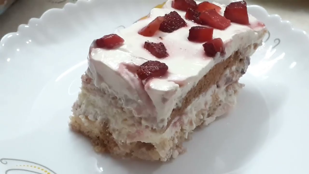 Strawberry Tiramisu without ladyfingers. Easy and delicious recipe.#tiramisu#strawberry#recipe#food 
