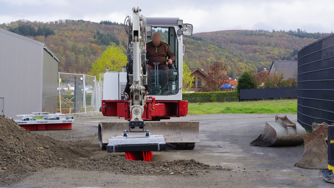 V-Concept Baggerbesen - Baustellenreinigung in 2 Min.!