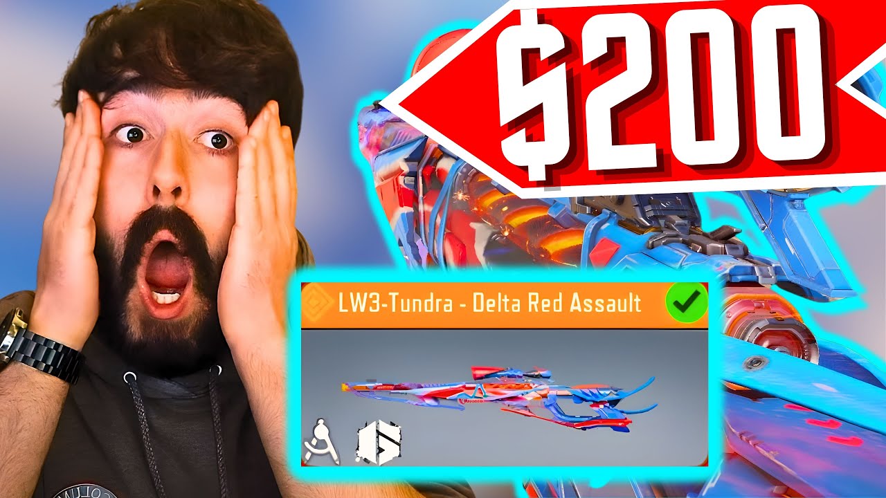 *NEW* $200 DELT RED ASSAULT LW3-TUNDRA STREET FIGHTER X CODM SERIES DRAW IS HERE IN COD MOBILE!!!