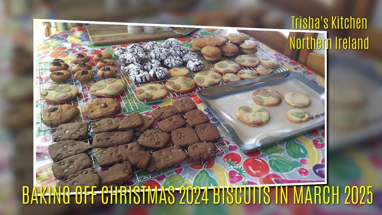 Baking off Christmas 2024 biscuits in March 2025!