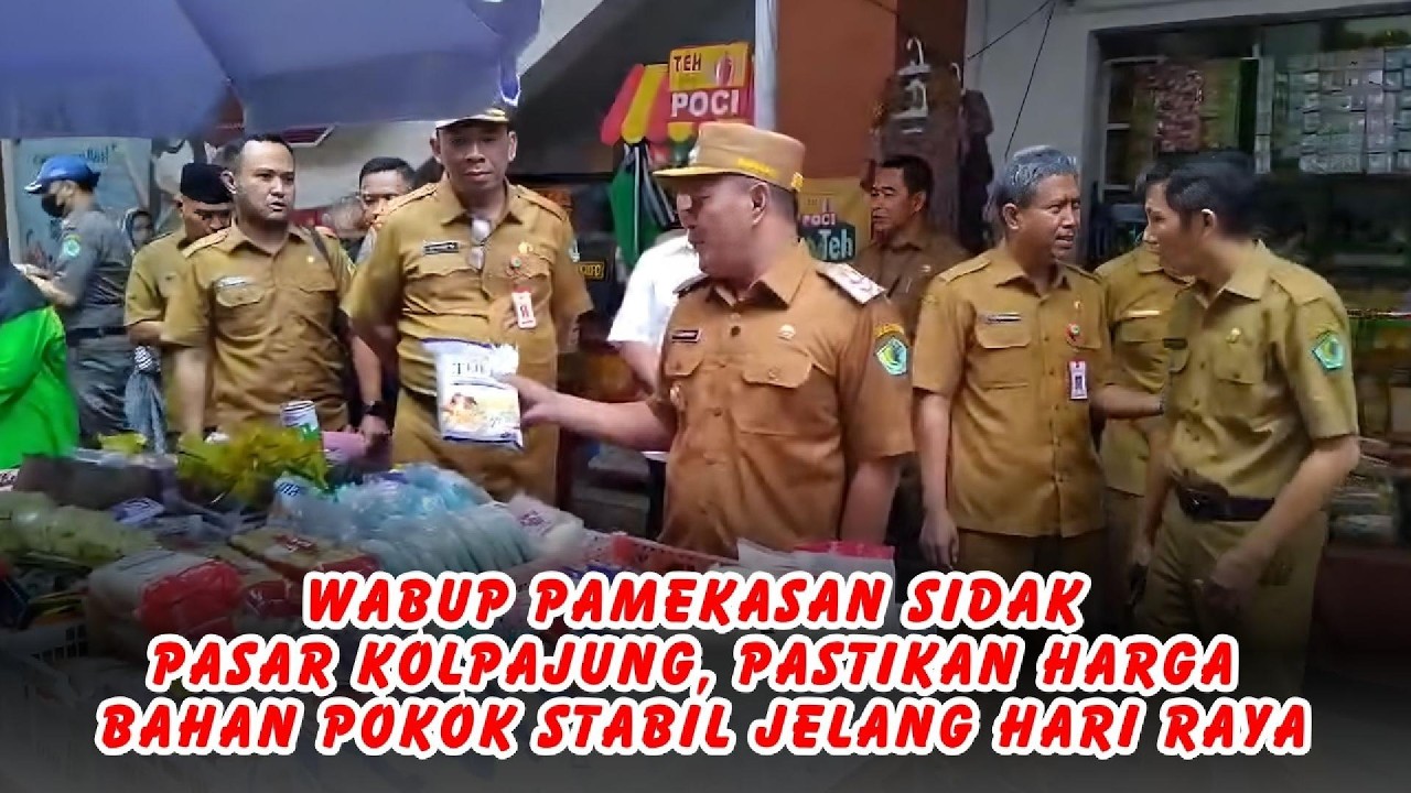Wabup Pamekasan Sidak Pasar Kolpajung, Pastikan Harga Bahan Pokok Stabil Jelang Hari Raya