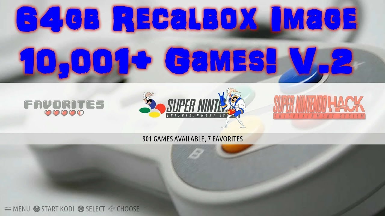 64gb Custom Recalbox Pi 3 Galisteo - 10,111+ Games