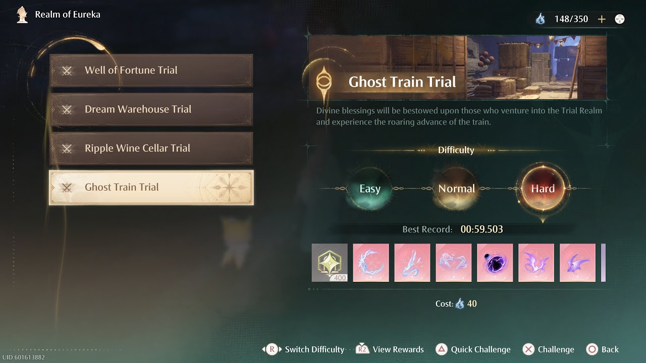 [Infinity Nikki] Ghost Train Trial Hard - 0:59.503