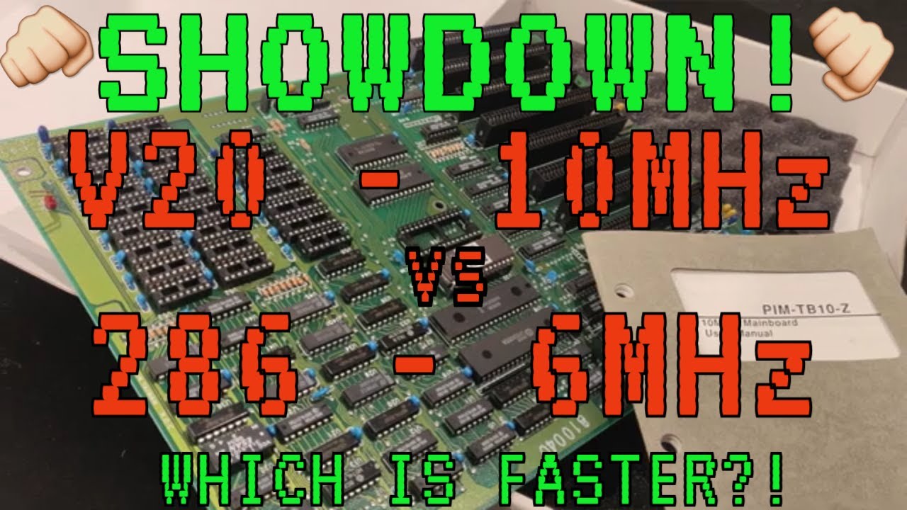 10MHz V20 XT vs 6 MHz 286 - What's faster?
