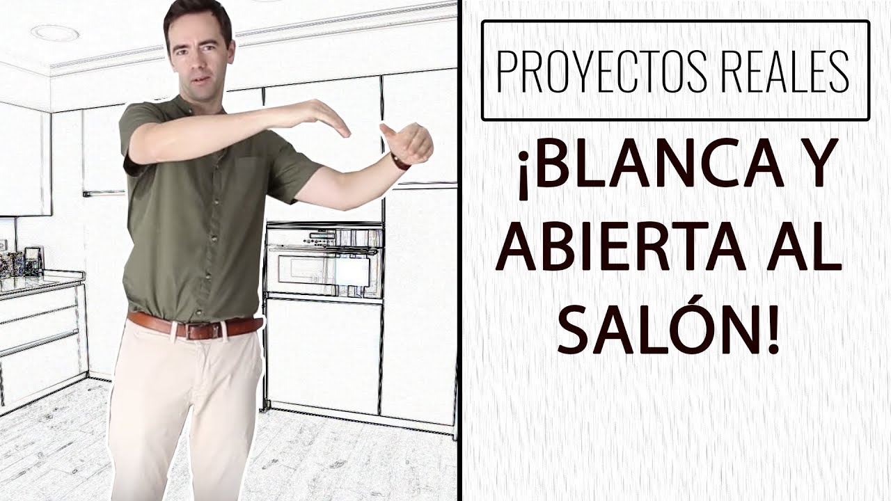 DISEÑO DE COCINAS: Blanca y abierta al salón