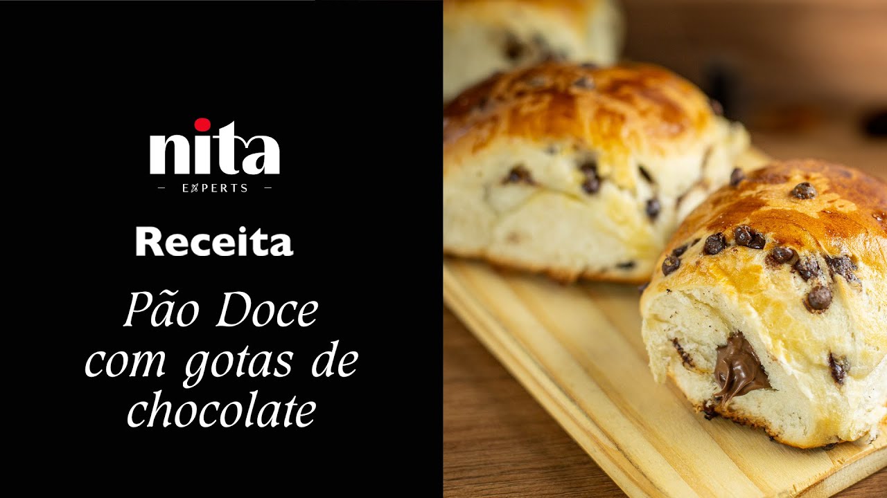 P&atilde;o Doce com gotas de chocolate  - Nita Alimentos