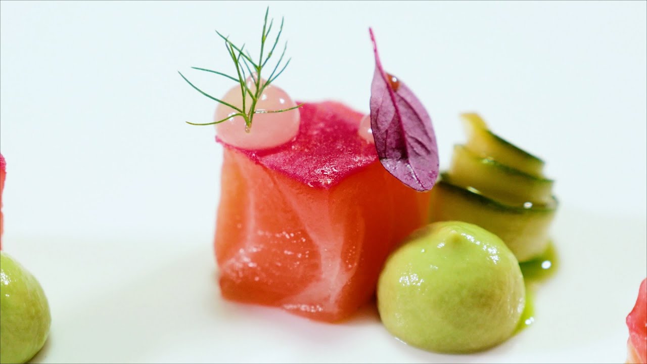 연어로 만드는 고급 레스토랑 애피타이저 :: 연어 그라브락스 :: 연어 요리 :: Salmon Gravlax for Appetizer :: Salmon Gravlax
