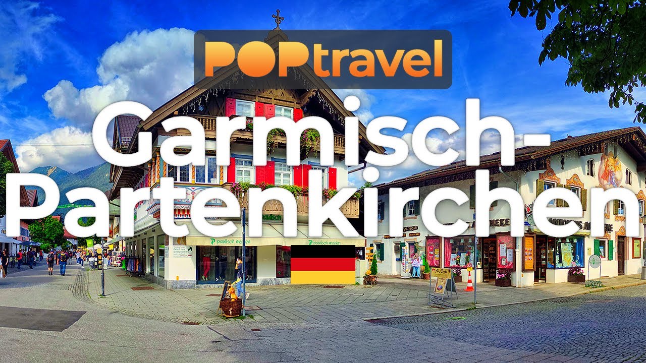 Walking in GARMISCH-PARTENKIRCHEN / Germany 🇩🇪- 4K 60fps (UHD)
