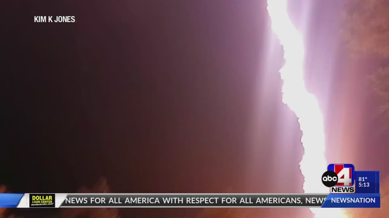 'It was terrifying': Utahn catches lightning strike on video 10-15 feet away from her