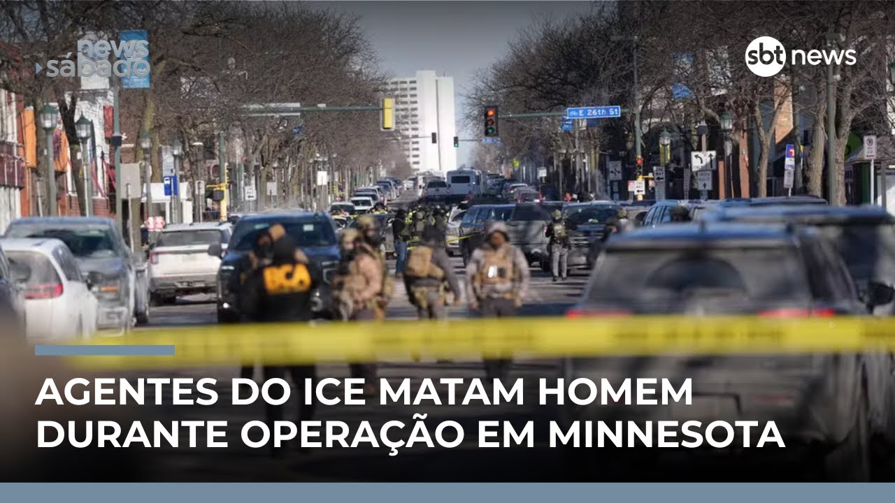 Homem é baleado e morto por agentes federais nos EUA; especialista comenta tensão | #NewsSábado