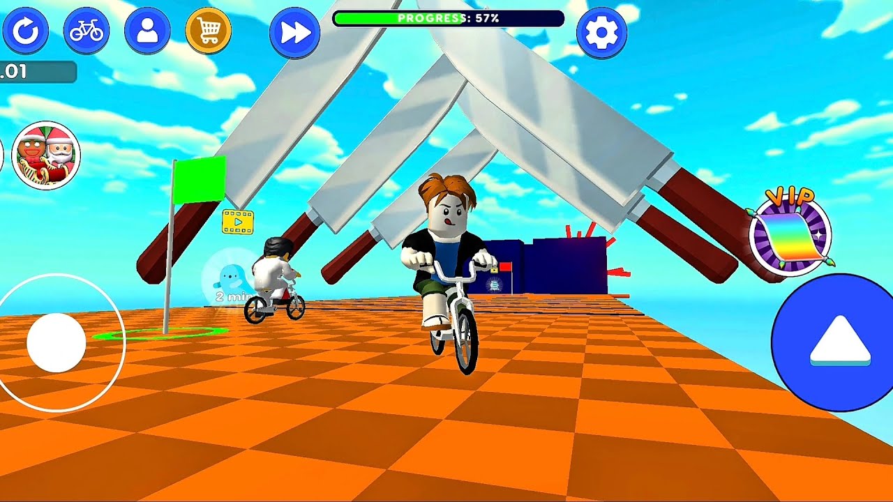 Obby on a Bike But One Mistake = Game Over! 😱🏍️🔥”