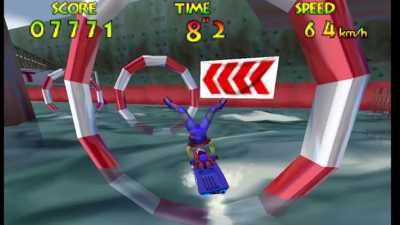 Wave Race 64 Stunt Mode Port Blue  PAL|EMU