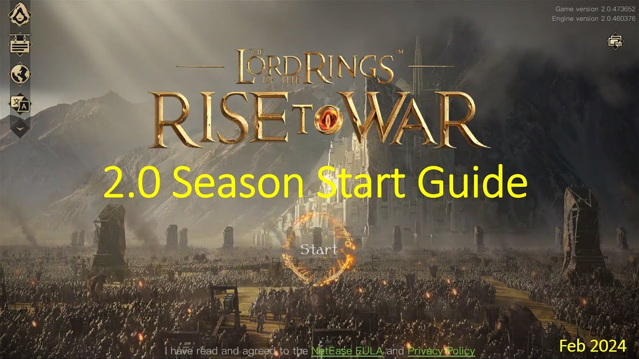 LOTR 2.0 Season Start Guide Feb