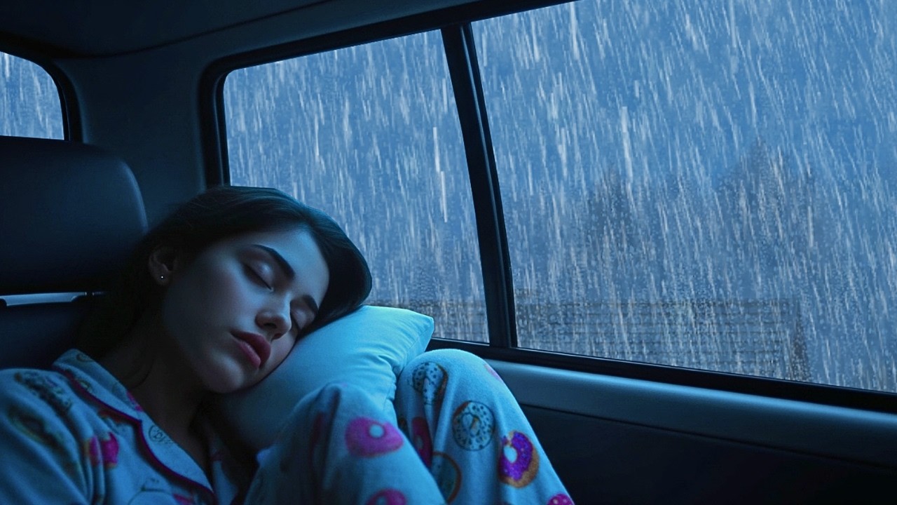 🔴 Rain sounds for sleeping - Heavy Rain and Thunder Sounds, Live Rain for Stress Relief Sleep dormir