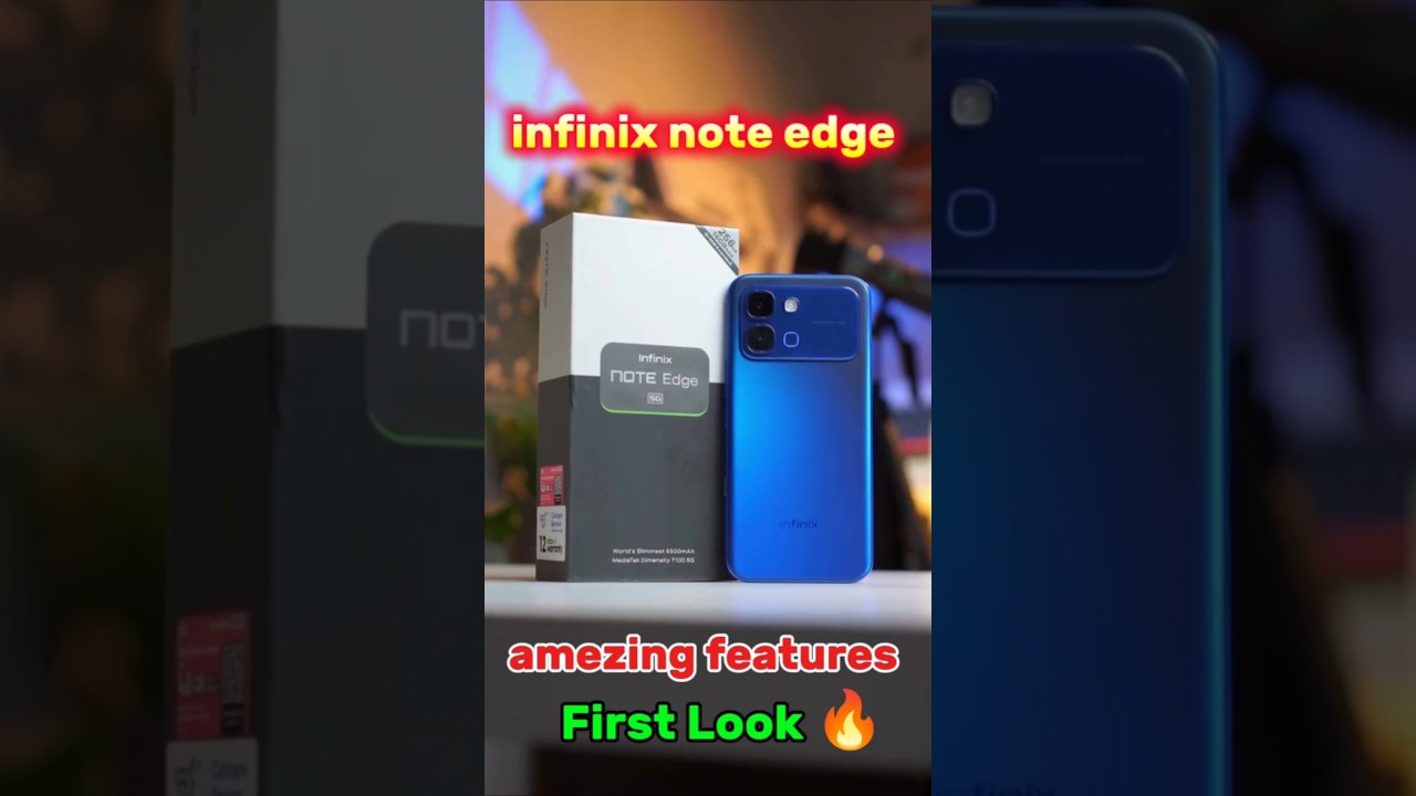 infinix Note Edge it's amezing features Smartphone 🔥