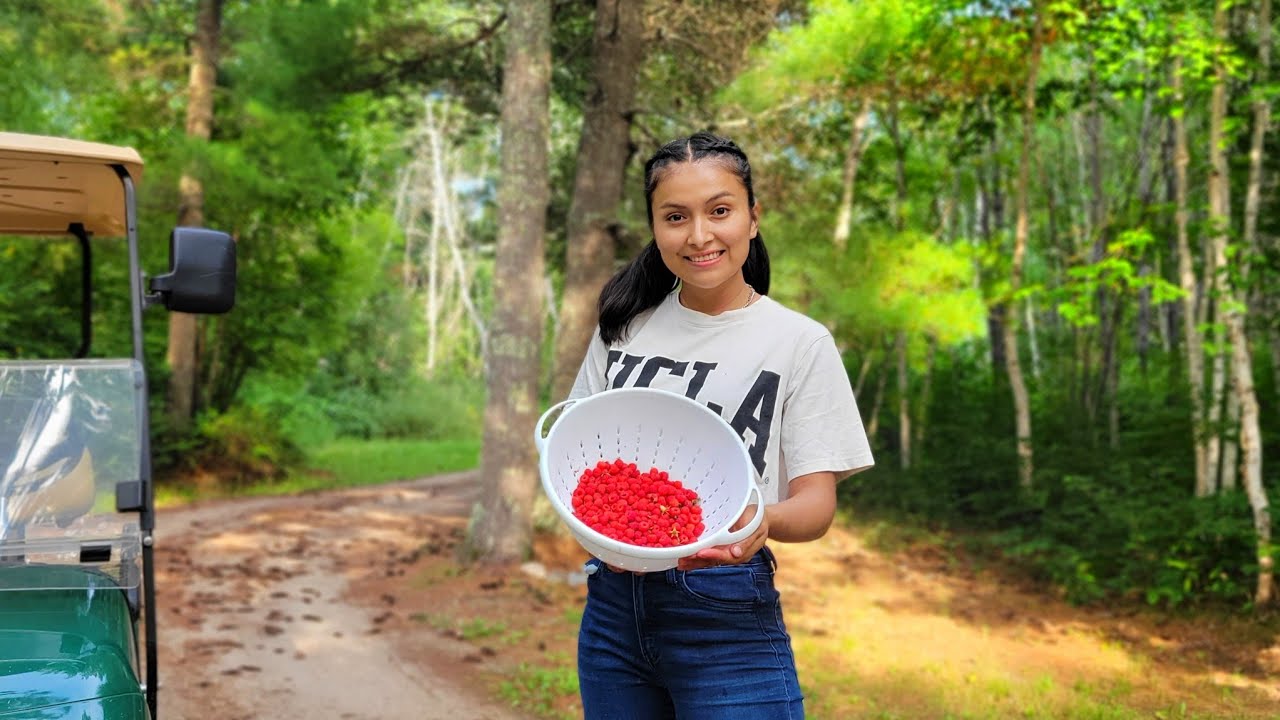 VIVO EN UN PARAÍSO DE FRAMBUESAS Y MORAS 🫐🍒 #life #farmer #fruit