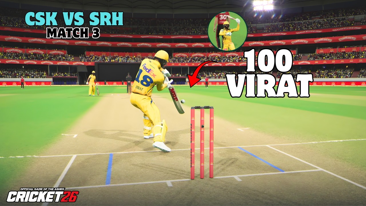 🔥VIRAT KOHLI 100 & MSD Show🔥 CSK vs SRH (Hardest Mode) | IPL AUCTION 3