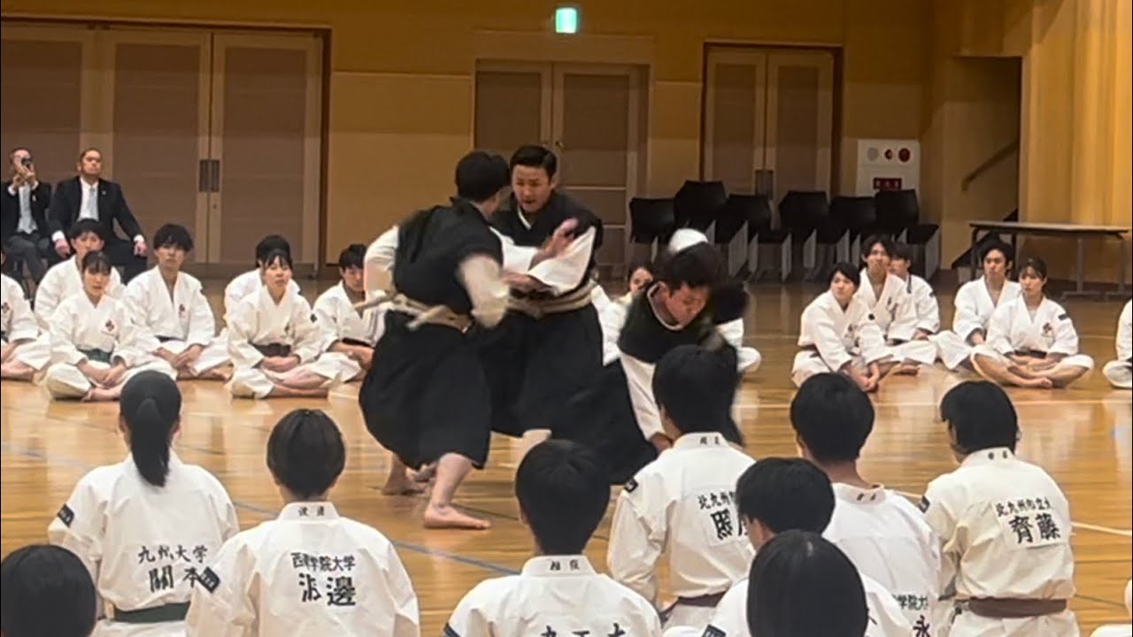 2023年少林寺拳法九州学生大会 披露演武 3人掛け　谷・那須・三谷