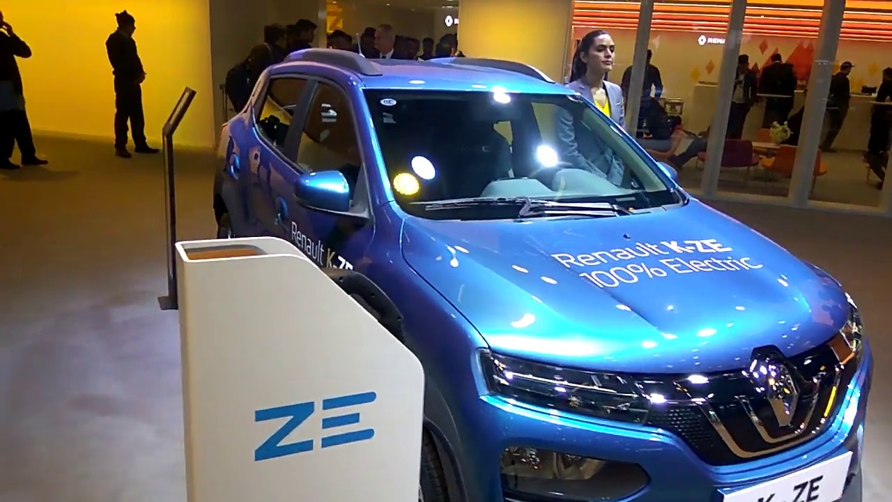 Renault K-ZE (Kwid Electric) Showcased At 2020 Auto Expo