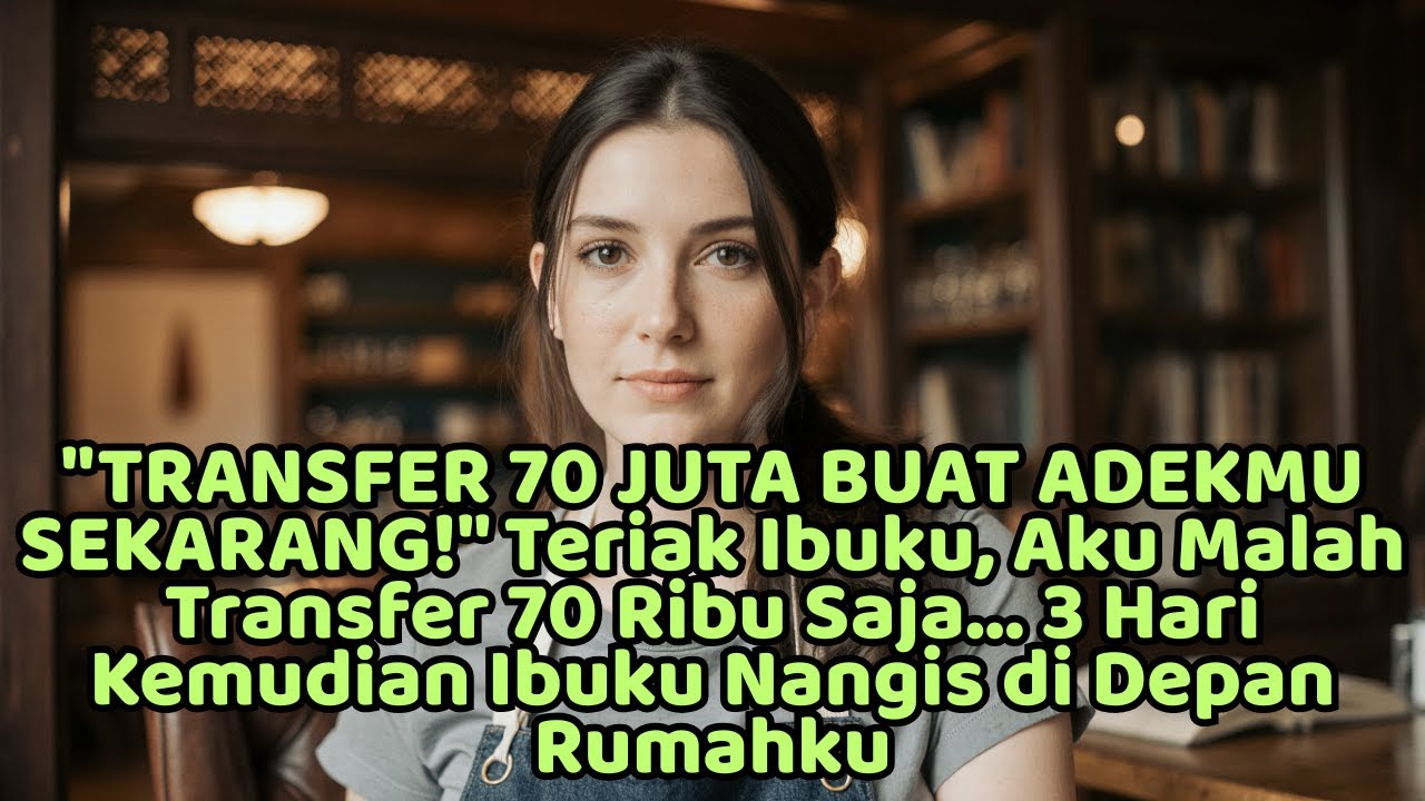 TRANSFER 70 JUTA BUAT ADEKMU SEKARANG! Teriak Ibuku, Aku Malah Transfer 70 Ribu Saja… 3 Hari Ke