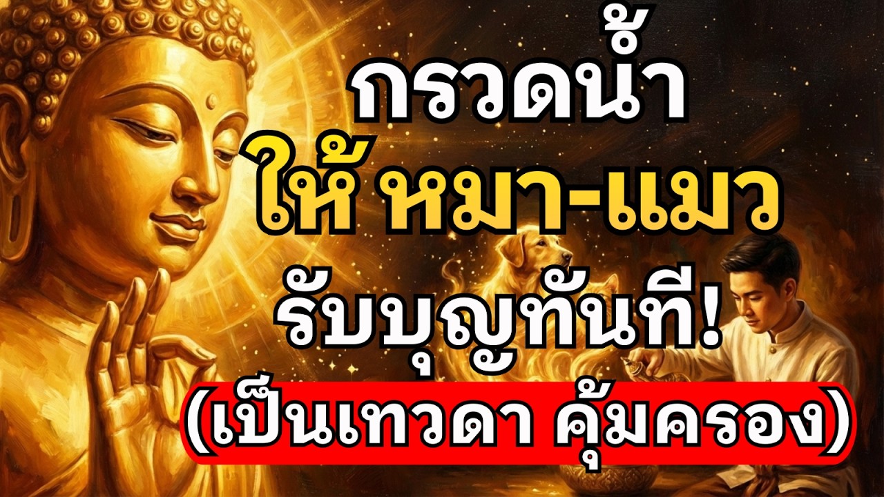 ความลับกรวดน้ำให้หมา-แมว ฉบับรับบุญทันที! เคล็ดลับส่งความรักให้สัตว์เลี้ยงที่จากไป