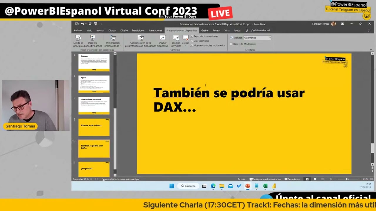 Santiago Tomás   Estados Financieros con PowerBI desde cero    Día1 Track 2 Power BI Espanol Virtual