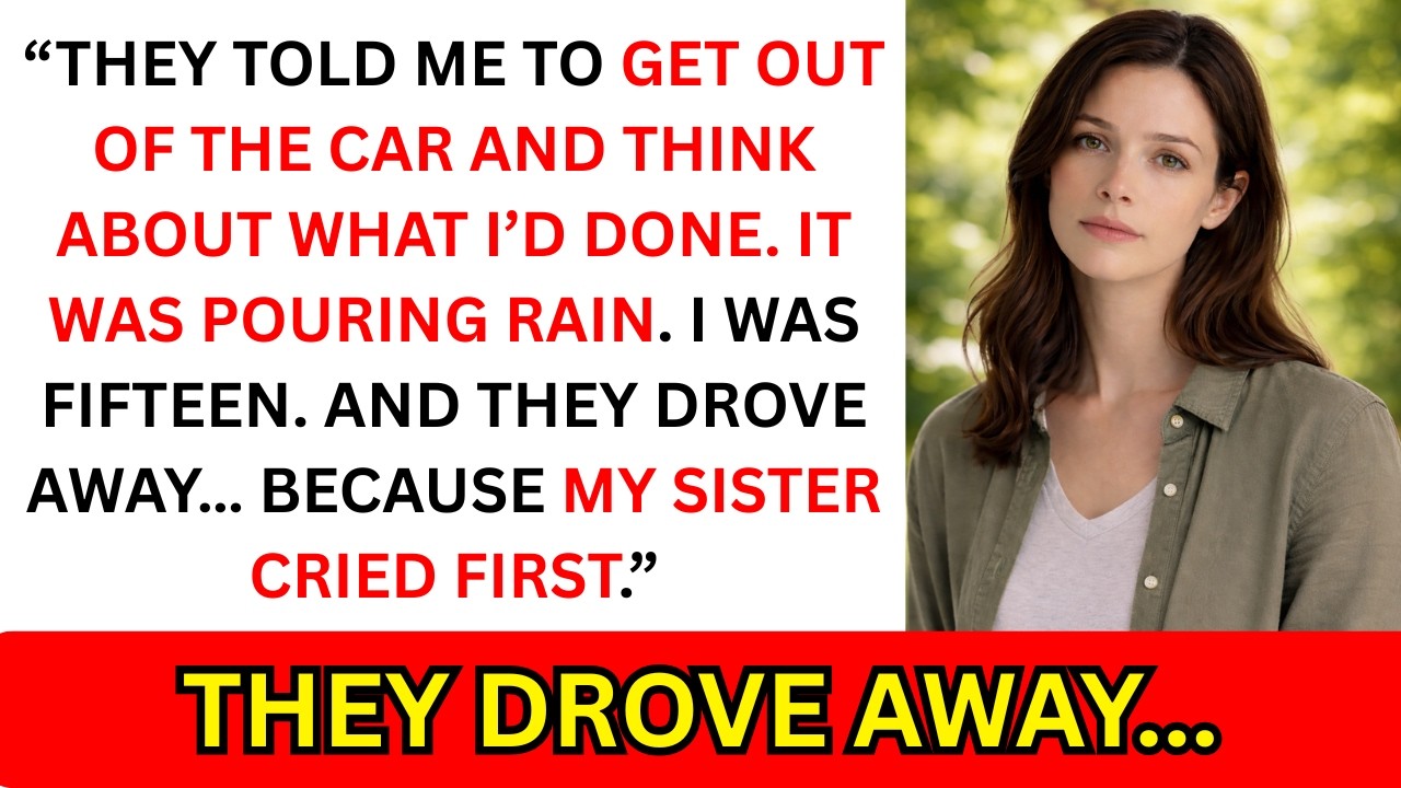 At 15, My Parents Abandoned Me in a Storm Because of My Sister’s Lie — My Dad’s Hands Trembled....