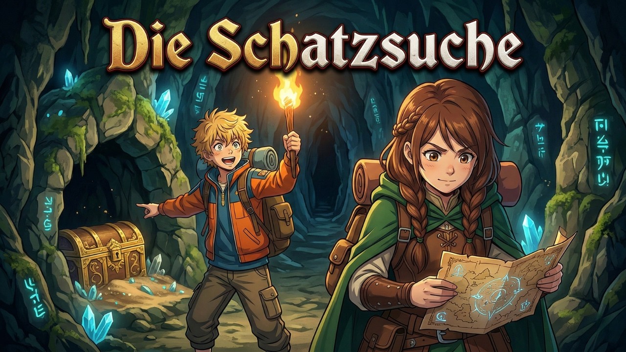 Die Schatzsuche 🗺️💎 | Hörverstehen: Deutsche Geschichten A2/B1