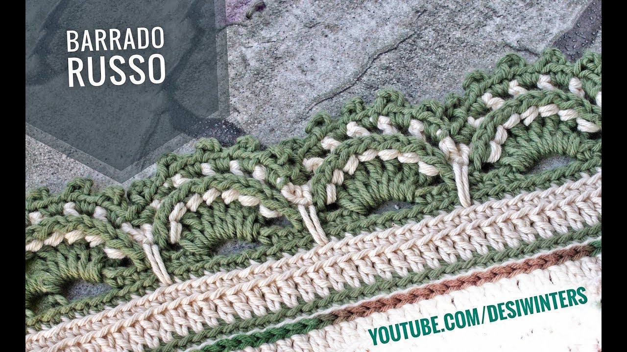 Barrado/ Bico Russo de #crochê - Artes da Desi