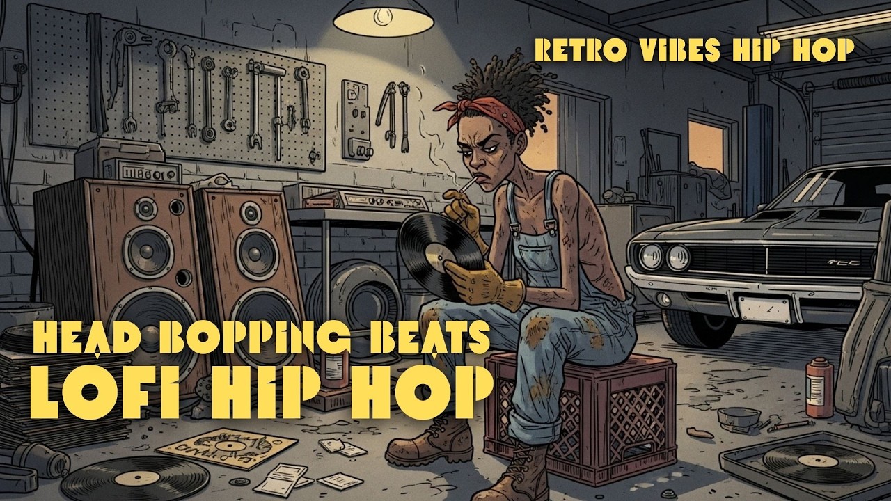Retro Vibes📻Head Bopping Lofi Hip Hop - Cstm.02 (1 Hour Mix for Drive & Garage Work)