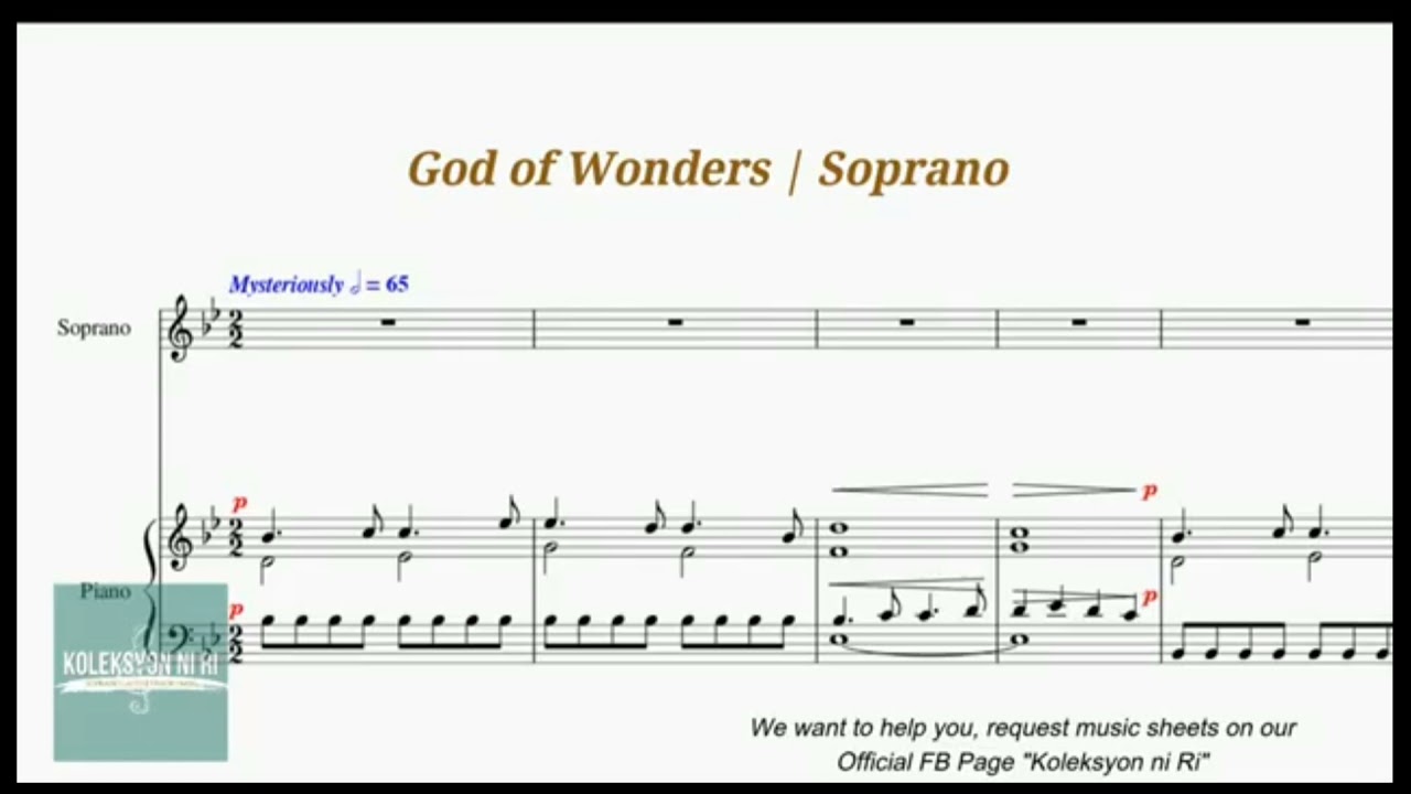 God of Wonders | Soprano | Vocal Guide by Sis. Guillen Tiburcio-Leodones