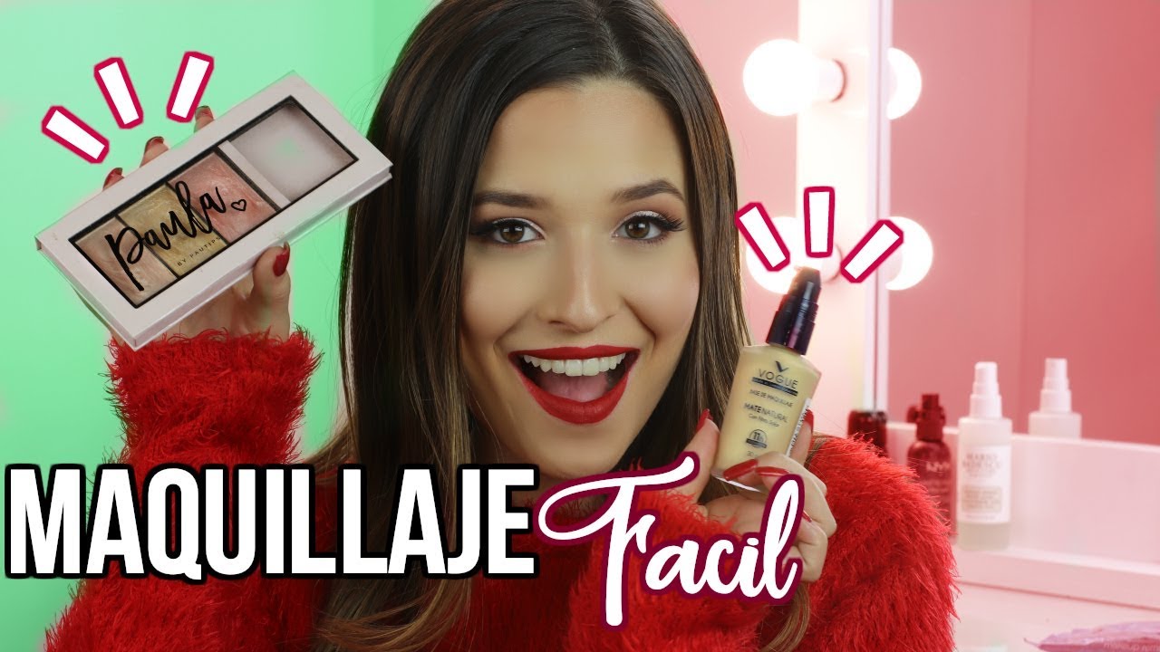 MAQUILLAJE FACIL PARA NAVIDAD CON MARCAS COLOMBIANAS (PAULA BY PAUTIPS, SAMY, VOGUE Y +)