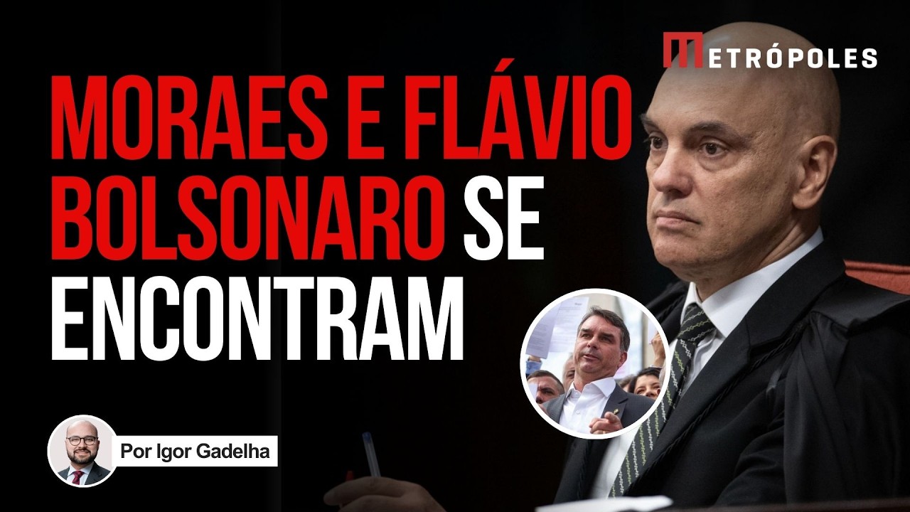Saiba quem intermediou o encontro de Alexandre de Moraes e Flávio Bolsonaro