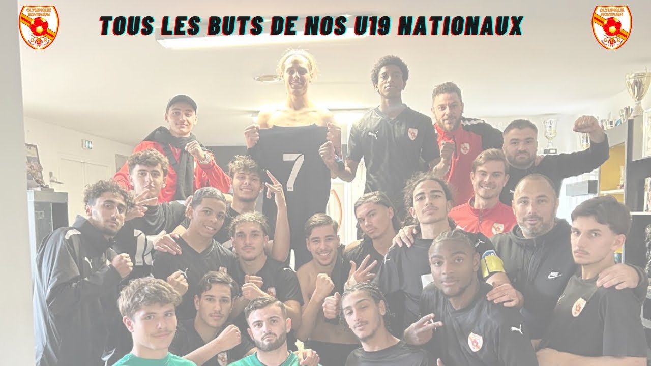Tous les buts de la première partie de saison des U19 Nationaux de l’Olympique Rovenain 💛❤️