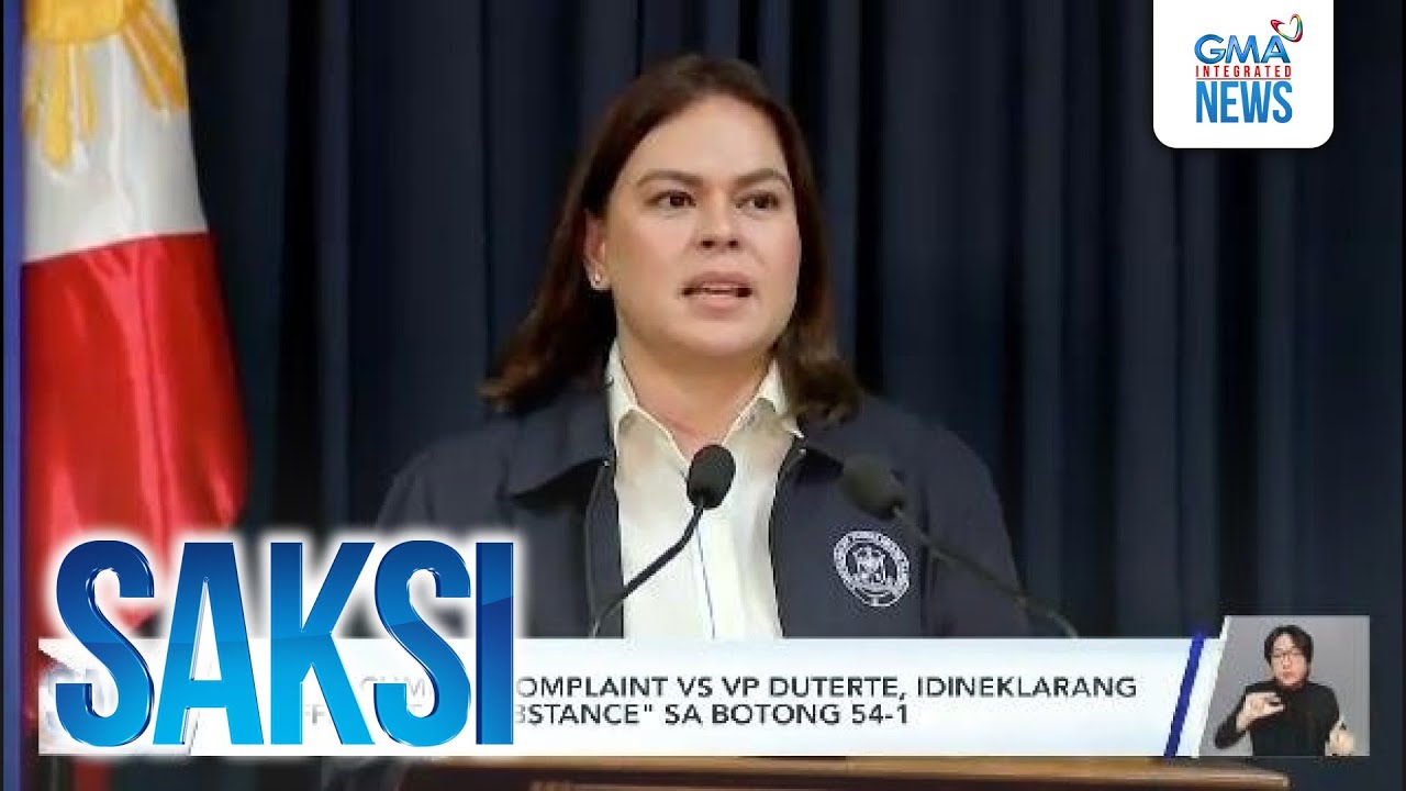 2 impeachment complaint vs VP Duterte, idineklarang 