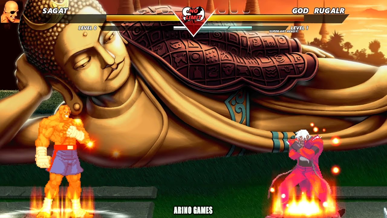 GOD RUGAL VS SAGAT! ARINO GAMES