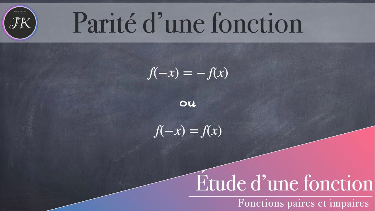 Parité d'une fonction