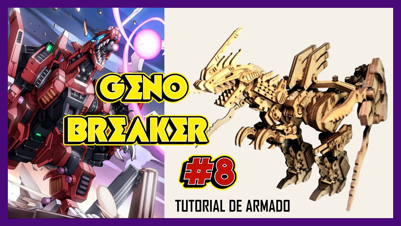 Geno Breaker de ZOIDS - Tutorial de armado #8
