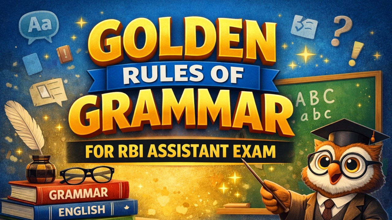 RBI Asst. 2026 | No need to Learn 120 Rules of Grammar | Just 4 Golden Rules By Aditya Sir